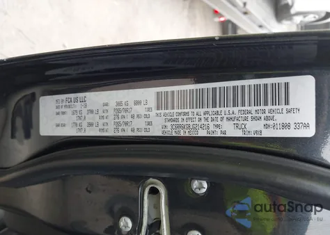 2018 Ram 1500 Tradesman 4X2 5'7 Box z USA, uszkodzony, nr VIN 3C6RR6KG8JG214216